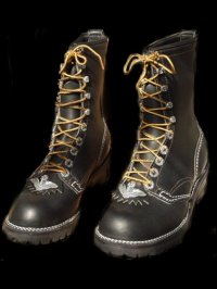 Long Boots With Skull Wing