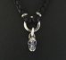画像2: Skull braid leather necklace (2)