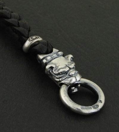画像2: Quarter Old Bulldog braid leather bracelet