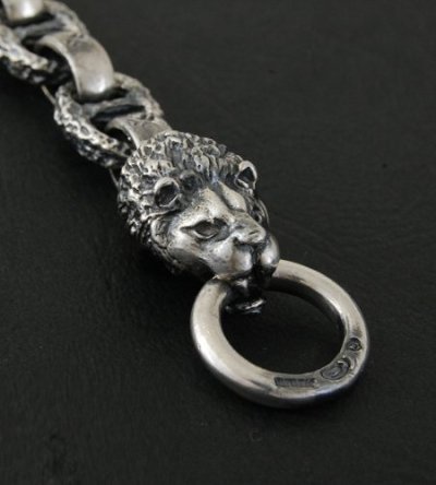 画像2: Half Lion With H.W.O & Chiseled Anchor Links Bracelet
