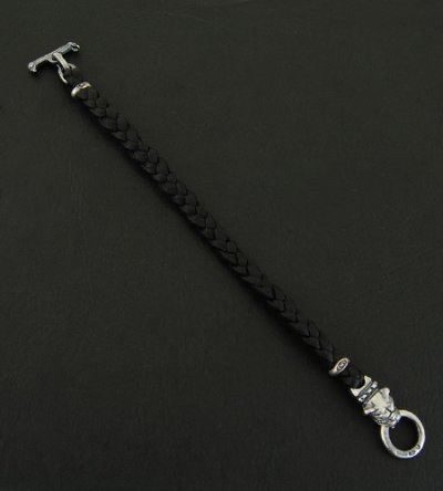 画像4: Quarter Old Bulldog braid leather bracelet