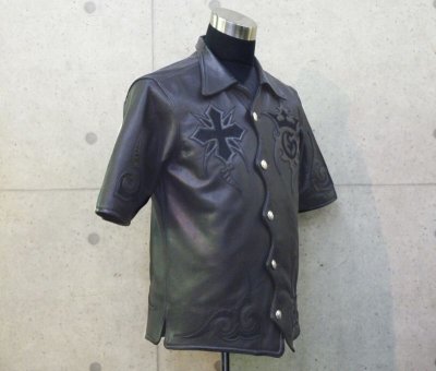画像6: Gaboratory Tribal Leather Shirt (Short sleeve)