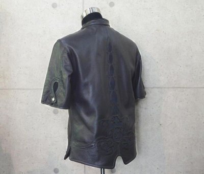 画像3: Gaboratory Tribal Leather Shirt (Short sleeve)