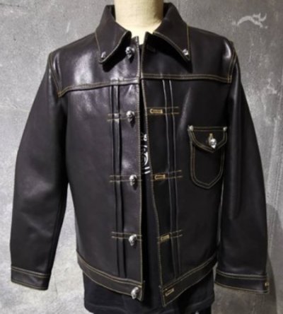 画像10: Zaza Clothing Line Horse Hide  Leather Jacket