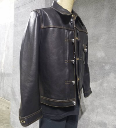 画像3: Zaza Clothing Line Horse Hide  Leather Jacket