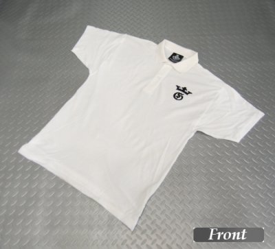 画像1: Gaboratory G&Crown Polo Shirt(White)