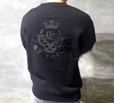 画像1: Gaboratory Atelier Mark Embroidery Heavy Weight Sweatshirts (刺繍)