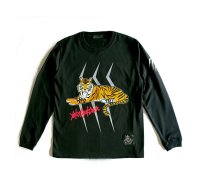 Gaboratory x YOKO AYUKAWA  Tiger 7.1oz Heavy Weight Long T-shirt [Black]