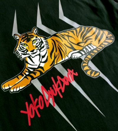 画像2: Gaboratory x YOKO AYUKAWA  Tiger 7.1oz Heavy Weight Long T-shirt [Black]