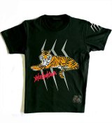 Gaboratory x YOKO AYUKAWA  Tiger 7.1oz Heavy Weight T-shirt [Black]