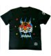 画像1: Gaboratory x YOKO AYUKAWA  Tiger Face 7.1oz Heavy Weight T-shirt [Black/Red] (1)