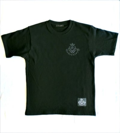画像2: Gaboratory Triple Skull Dagger With Crown 10.2oz Heavy Weight T-shirt [Black/Black]