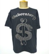 Gaboratory Snake & Bone 6.2oz T-shirt [Black/Silver Gray]