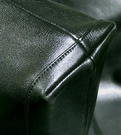 画像8: Black & Red Layered Atelier Mark Overlay Square Tote Bag