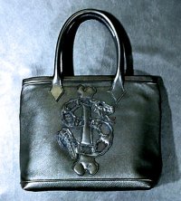 Snake & Born Overlay Square Tote Bag