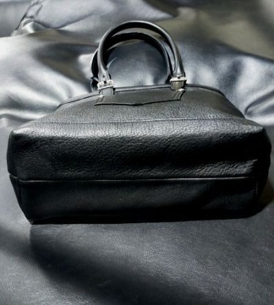 画像4: Maltese Cross Overlay Square Tote Bag (Black on Black)