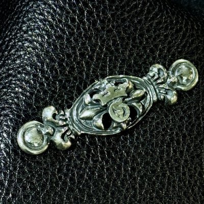 画像8: G&Crown Quarter Cross Oval With Crown Pins Buffalo Leather Drawstring Bag (S)