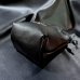 画像12: G&Crown Quarter Cross Oval With Crown Pins Buffalo Leather Drawstring Bag (S) (12)