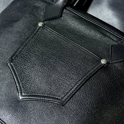 画像9: Black On Black Layered Atelier Mark Overlay Square Tote Bag