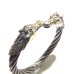 画像7: Horse With Teeth 7mm Cable Wire Bangle