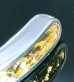 画像10: Pure Gold Wrap 7.5 x 4.5mm Wide Side Flat Chiseled Reel Bangle