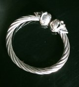 Skull Cable Wire Bangle