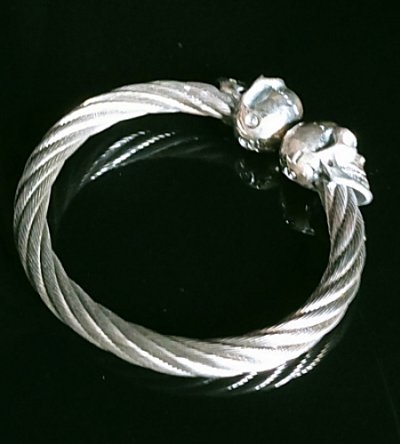 画像10: Skull Cable Wire Bangle