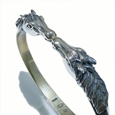 画像7: Half Horse Triangle Wire Bangle