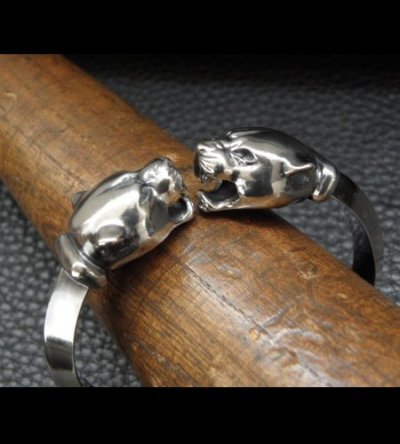 画像6: Panther Triangle Wire Bangle