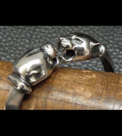 画像13: Panther Triangle Wire Bangle