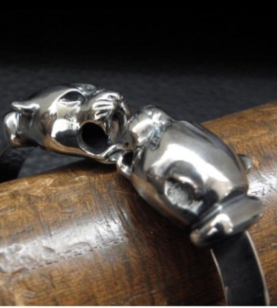 画像10: Panther Triangle Wire Bangle