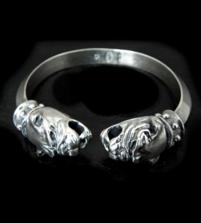 画像3: Old Bulldog With Stud Bolo Neck Triangle Wire Bangle