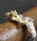画像6: Gold & Silver Horse With Teeth Cable Wire Bangle