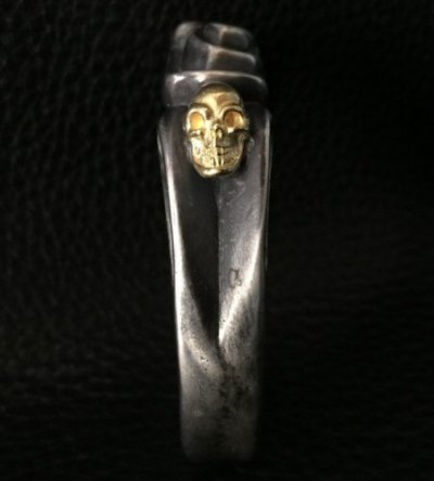 画像9: 18k Gold Skull On Master Gothic Bangle