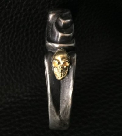画像6: 18k Gold Skull On Master Gothic Bangle