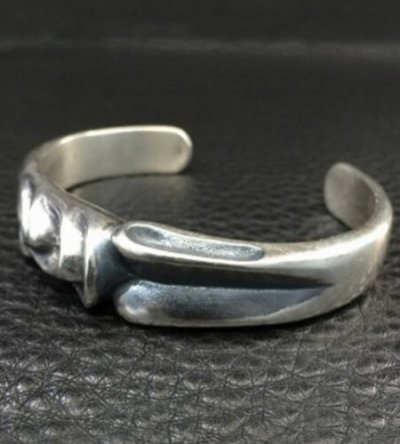 画像4: 18k Gold Skull On Master Gothic Bangle