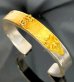画像6: Pure Gold Wrap On Raised G&Crown Flat Bar Bangle 10mm Bold