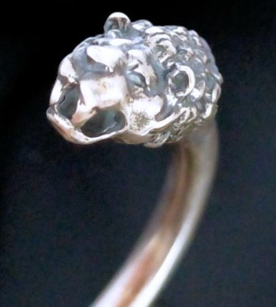 画像6: Pure Gold Wrap Lion Round Wire Bangle (4.5mm)