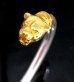 画像11: Pure Gold Wrap Panther Round Wire Bangle (4.5mm)