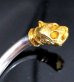 画像15: Pure Gold Wrap Panther Round Wire Bangle (4.5mm)