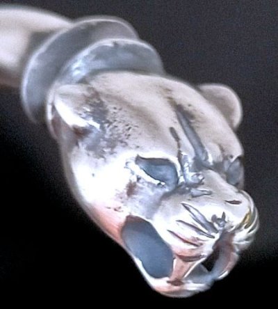 画像8: Pure Gold Wrap Panther Round Wire Bangle (4.5mm)