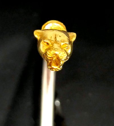 画像14: Pure Gold Wrap Panther Round Wire Bangle (4.5mm)