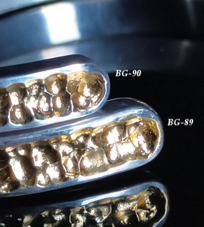 画像7: Pure Gold Wrap 7 x 4mm Wide Side Flat Chiseled Reel Bangle