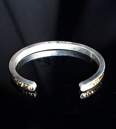 画像3: Pure Gold Wrap 6 x 4mm Wide Side Flat Chiseled Reel Bangle