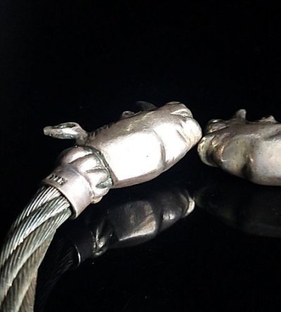 画像5: Rhinoceros Cable Wire Bangle