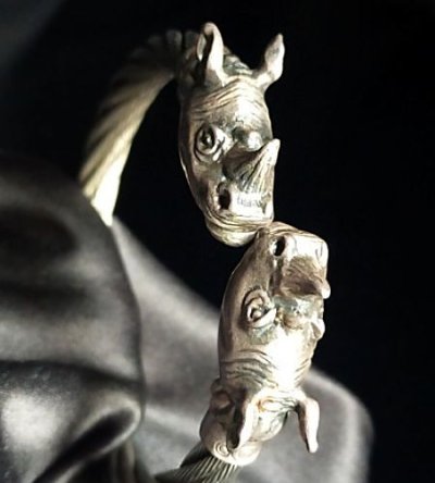 画像6: Rhinoceros Cable Wire Bangle