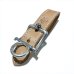 画像1: Skull On American Classic Square Buckle With Phantom T-bar & O-ring Belt Loop Saddle Leather Natural Color (1)