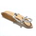 画像4: Skull On American Classic Square Buckle With Phantom T-bar & O-ring Belt Loop Saddle Leather Natural Color
