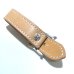 画像3: Skull On American Classic Square Buckle With Phantom T-bar & O-ring Belt Loop Saddle Leather Natural Color