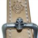 画像7: Skull On American Classic Square Buckle With Phantom T-bar & O-ring Belt Loop Saddle Leather Natural Color